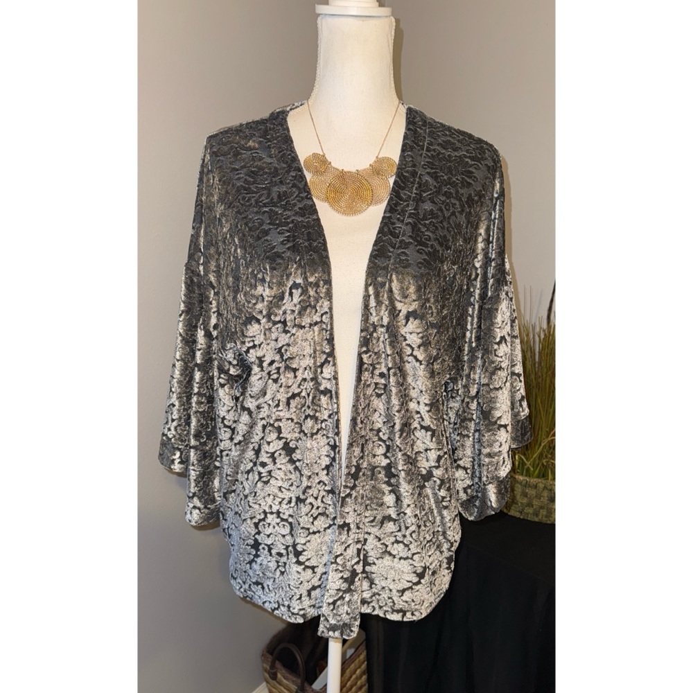Bobeau Open Front Cardigan